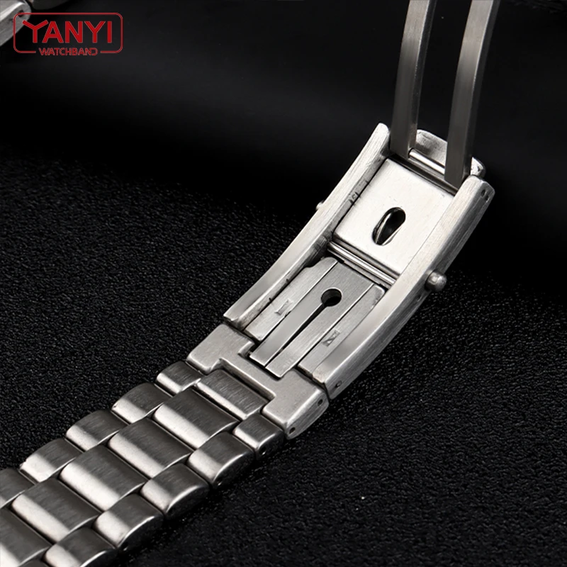 316L Stainless Steel Watchband 20mm for Omega watch strap 18mm solid metal watch band 22mm Curved End steel watch bracelet