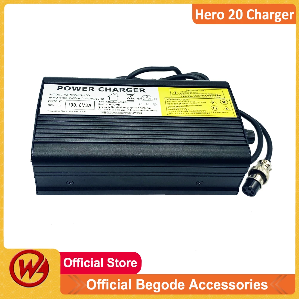 Original Begode Accessories Begode Hero20 100V 3A Charger for Gotway MSX MSP Monster Pro Hero20 EX EXN RS Nikola Monster V3 EUC