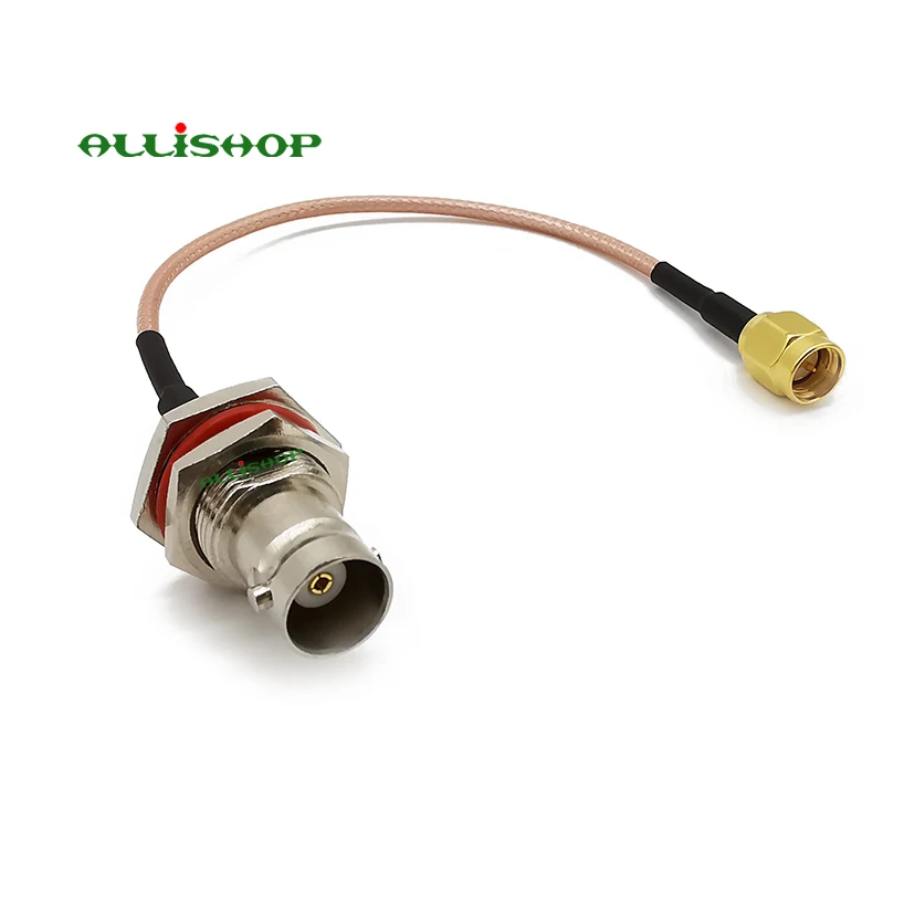 SMA Male to BNC Female Bulkhead Connector RF Assembly BNC Jack to SMA Plug RG316 Coaxial Cable 10CM-1M