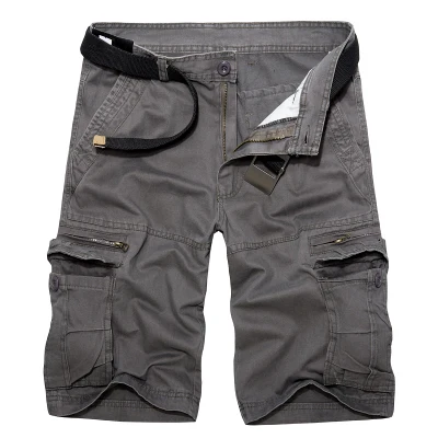 Herren Military Cargo Shorts Sommer Armee Grün Baumwolle Shorts Männer Lose Multi-Pocket Shorts Homme Casual Bermuda Hosen 40