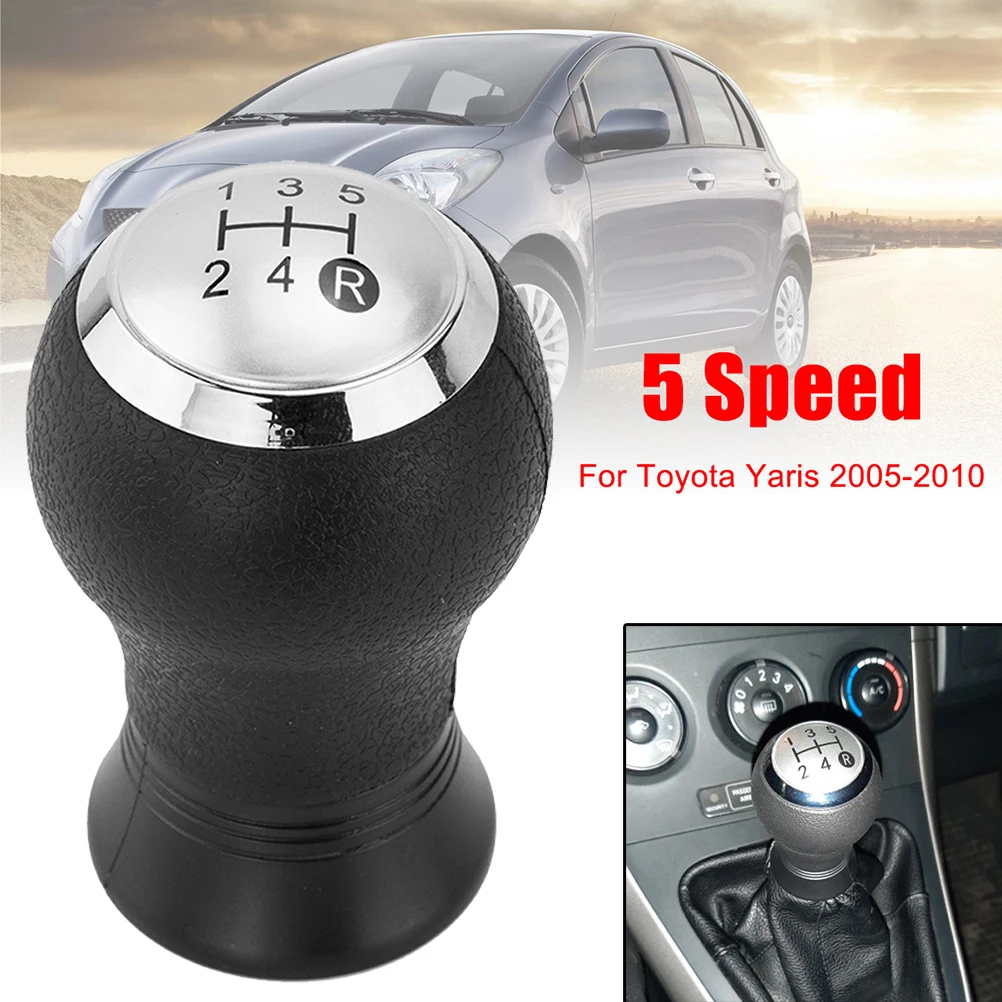 For Toyota Yaris Auris 5 Speed Manual Stick Gear Shift Knob Lever Shifter Head Handball 2005 2006 2007 2008 2009 2010