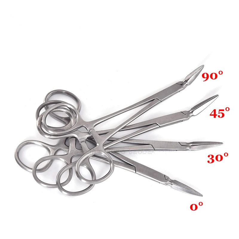 

1Pc Dental Residual root tweezers forceps dental pliers INSTRUMENT 0/30/45/90 Degree for choose