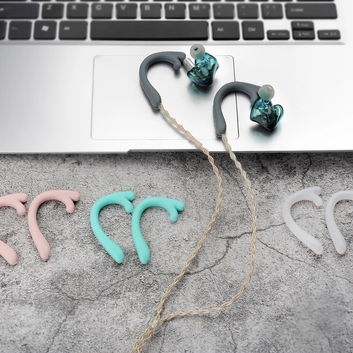 ゼンハイザーie80sie60オーディオテクニカls70is用イヤーフック,インイヤー,ソフトシリコン,スポーツ,落下防止