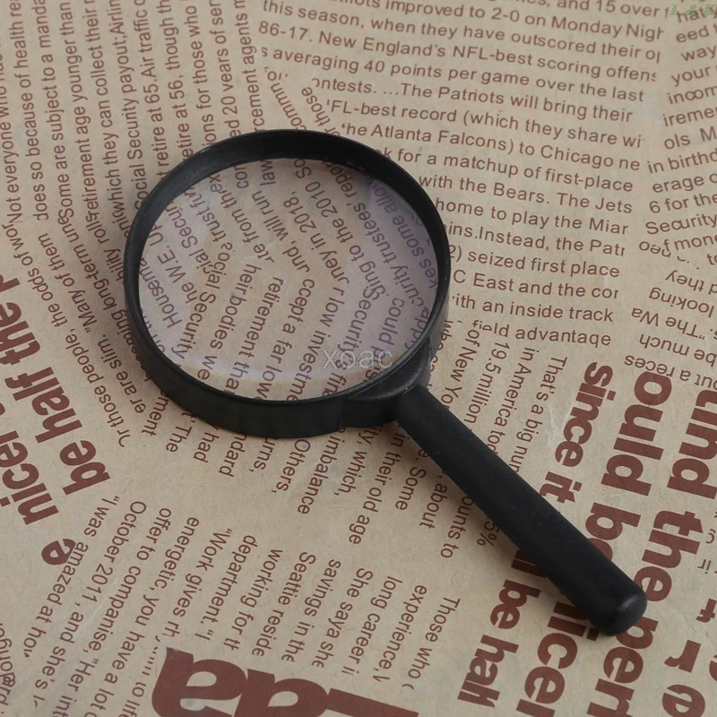 Magnifier 60mm Hand Held 5X Magnifying Loupe Reading Glass Lens M10 dropship