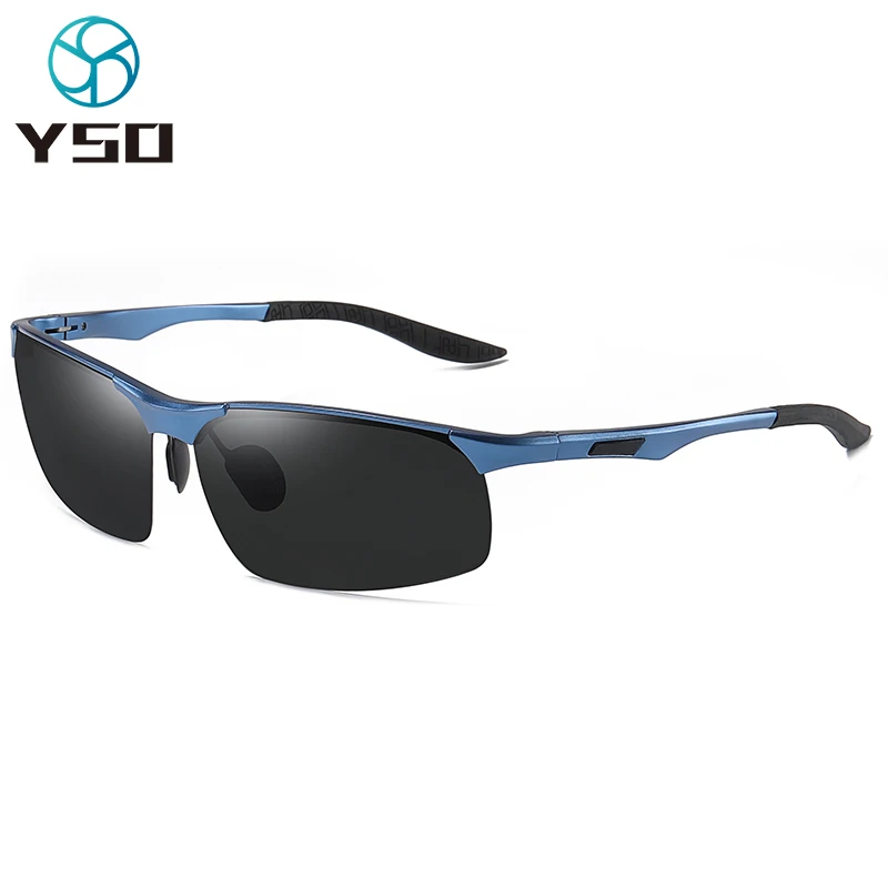 

YSO 2020 Men's Aluminium Polarized Driving Sunglasses For Men UV400 Protection Glasses Tac Lenses Men Brand Sunglasses 8034