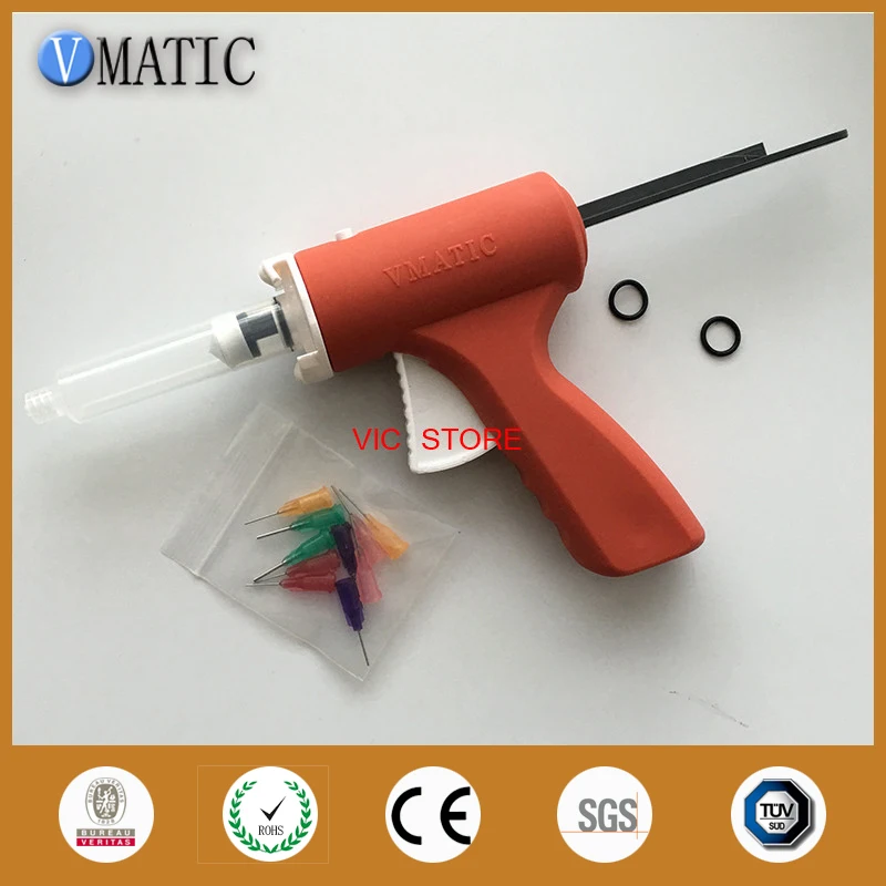 

Free Shipping High Quality 10Ml/Cc Manual Syringe Epoxy Caulking Adhesive Single Liquid Glue Dispenser Gun