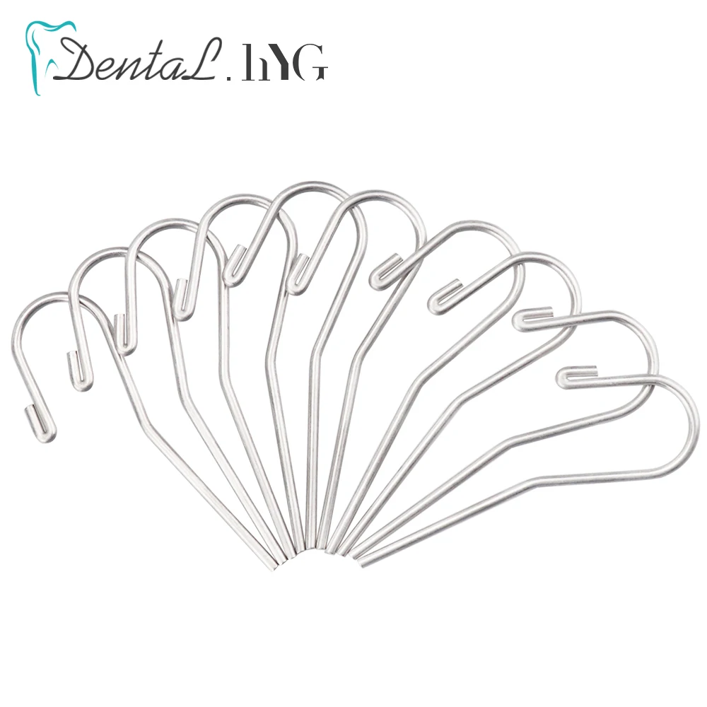 Universal Type 5Pcs/pack Dental Lip Hook Root Canal Measuring Instrument Accessories Lip Mouth Hook Apex Locator Hook Dentist