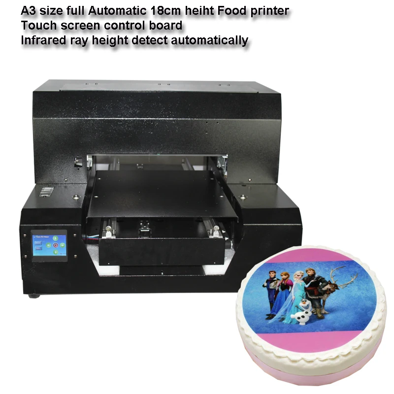 

Full automatic A3 size cake print Food printer machine 18cm height adjustment automatically
