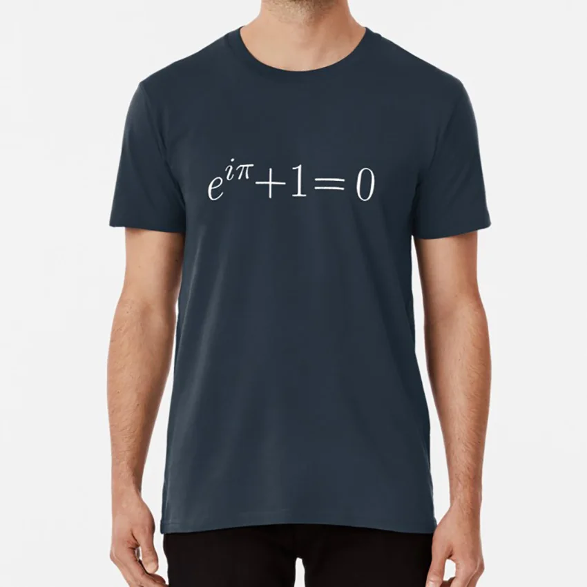 Camiseta con estampado de identidad de Euler, Camiseta de calidad divertida, matemáticas, ciencia, exponencial, Pi, números, Círculo de fórmula