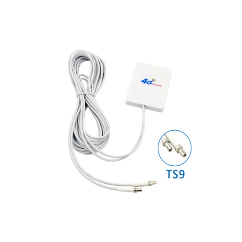 Antena plana WiFi 4G LTE, conector 3M TS9 SMA macho crc9, compatible con Huawei ZTE router, antena de módem, Cable 3M