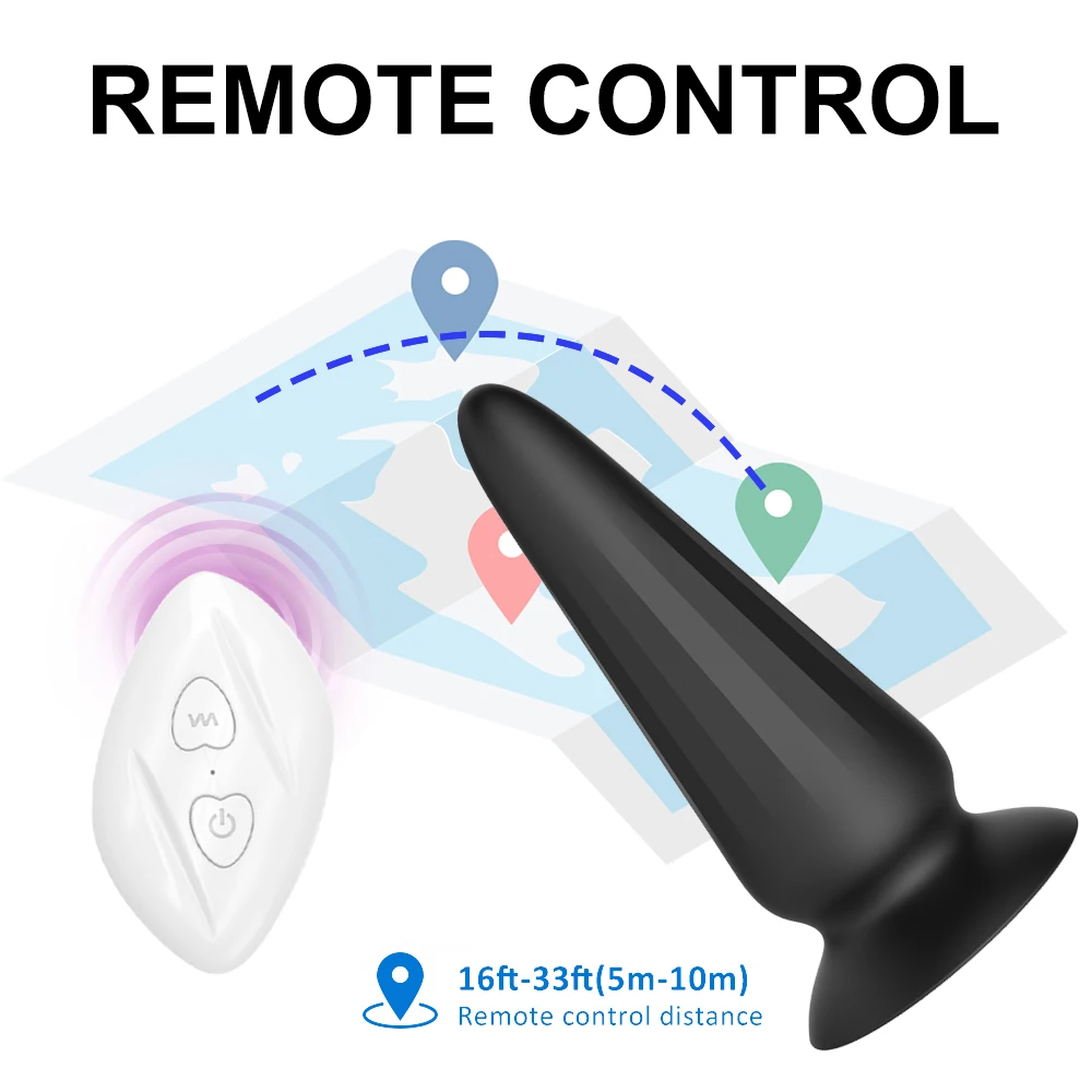 تهتز سدادة المؤخرة دسار هزاز تدليك البروستاتا اللاسلكية التحكم عن بعد المكونات الشرج G-بقعة محفز الجنس لعب للرجل/امرأة