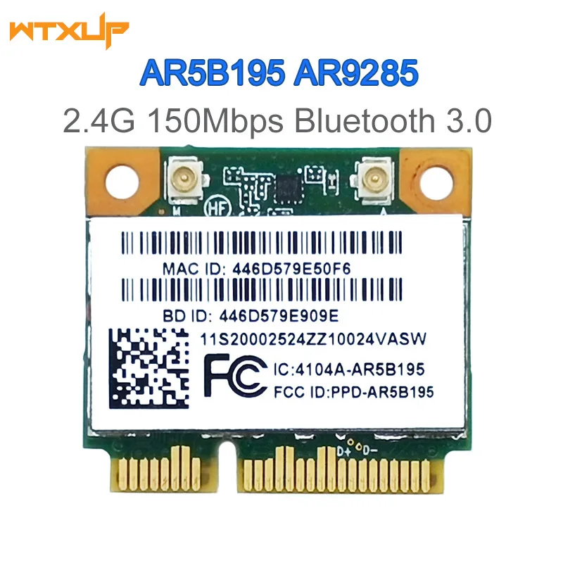 AR5B195 Network Card for Laptop Lenovo G480 G580 G780 Y480 Y580 Z580 AR9285 2.4G Bluetooth 3.0 Wireless WiFi Network Adapter