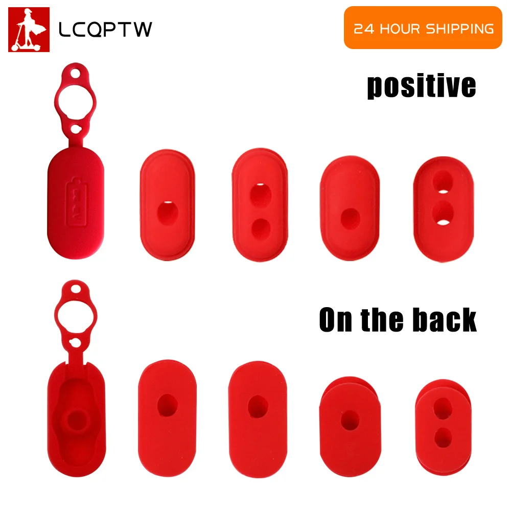 5 adet yeni kauçuk şarj portu kapak kauçuk fiş için XIAOMI M365 elektrikli Scooter parçaları kaykay aksesuarları açık aracı