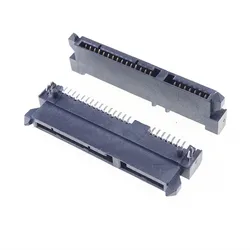 5pcs Sata 7+15 Pin 22 Pin Receptacle SMT Female Socket Connector Adapter Height 4.2mm Surface Mount SMD PCB Solder Right Angle