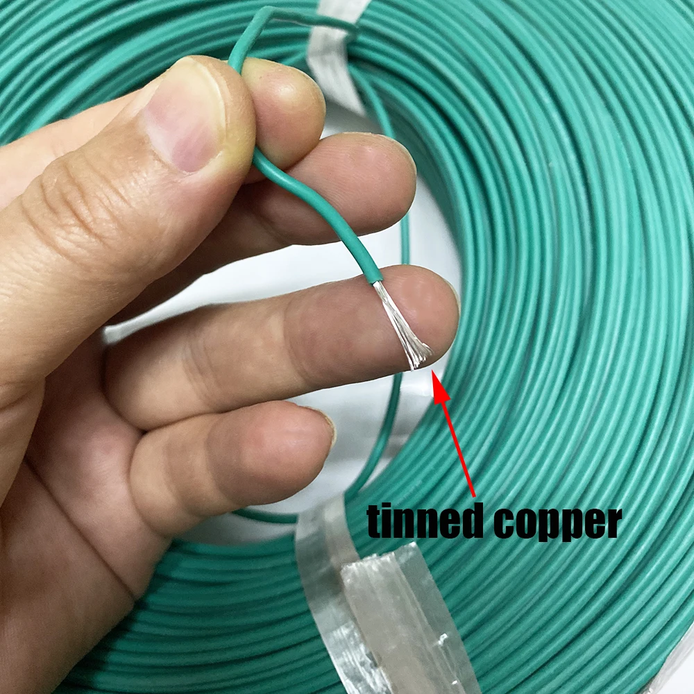 

10M/Lot Silicone Electronic Wire 20AWG 200 Degrees 0.5 Square Blue Green Yellow Red Black High Temperature Soft Wire