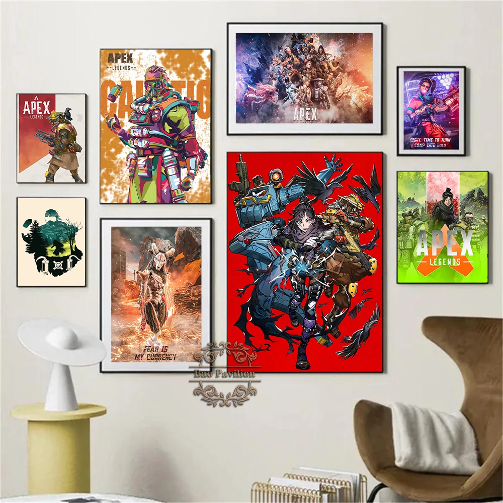 Apex Legends Game Character Group Portrait Poster Wall Art Prints Illustration Modern Canvas Painting Living Room Home Decor