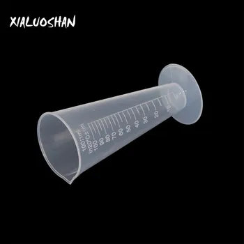 100mlの測定カップ,プラスチック製の透明な腹,実験室,キッチン測定ツール,学校実験用アクセサリー,1個