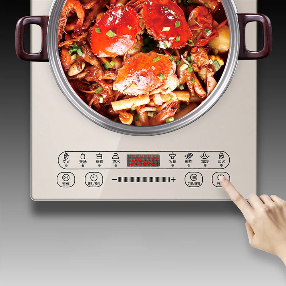 Concave Induction Cooker Household Concave High Power 3500w Embedded Commercial Concave Stir-Fry Smart Stove