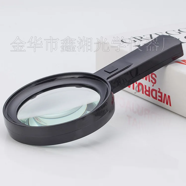 

2.2 Times 72mm Lens Children Handheld Illuminated Magnifier Handle Magnifying Glass for Reading Portable Loupe with 6 LED Lamps