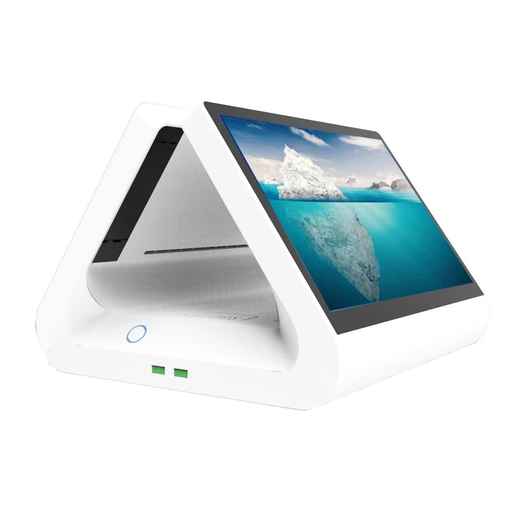 

China cash register 12inch pos system dual touch screen pos all in one for sale white