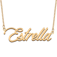 Necklace with Name Estrella for His Her Family Member Best Friend Birthday Gifts on Christmas Mother Day Valentine's Day