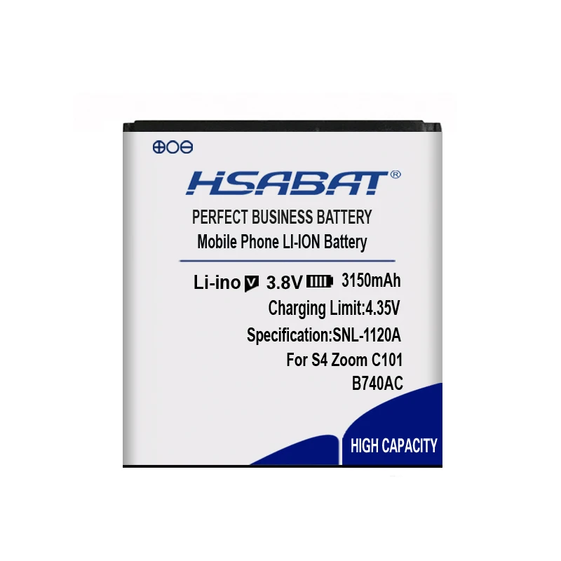 New Arrival [ HSABAT ] 3150mAh B740AE B740AC Battery for Samsung Galaxy S4 Zoom SM-C1010 C105 NX3000 I939D S4zoom C1010