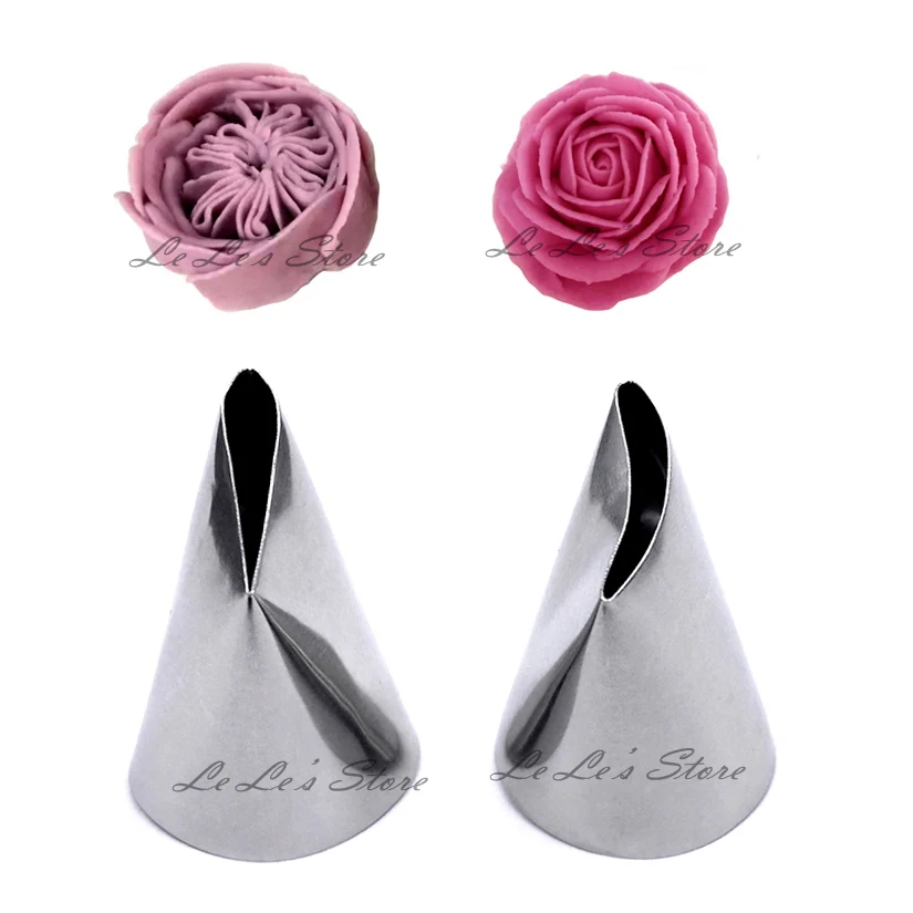 Big Rose Petal Icing Düse Dekorieren Spitze Sugarcraft Kuchen Cupcake Dekorieren Werkzeuge Backen Werkzeuge – Detail 7