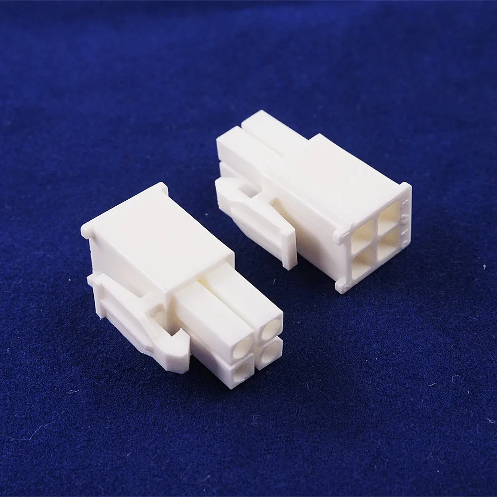 10pcs Receptacle Housing 2x2 Position 4 Pin Connector 4.14 mm 0.163