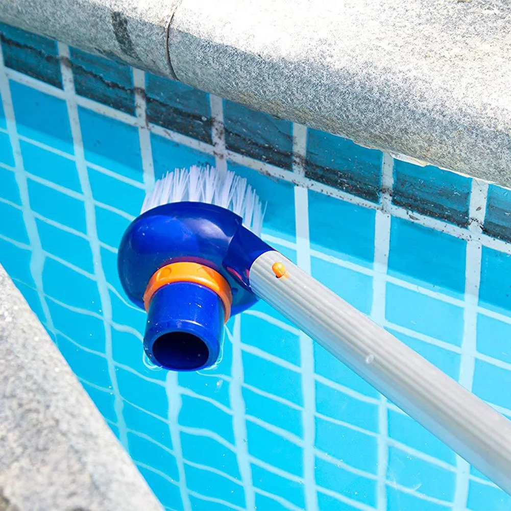 Jet Vacuum Brush Pool Cleaner Set Swimming Portable Outdoor Hot Tub With Bag Hose Connector Cleaning Tools