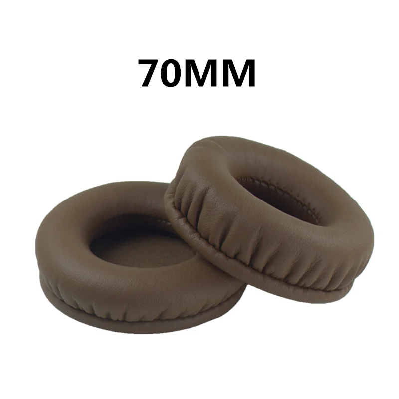 Sepasang 70MM Bantalan Telinga Pengganti Bantalan Telinga Cangkir Telinga untuk Sony MDR-V150 V250 V300 V100 V200 V400 DR-BT101 ZX100 ZX300 Headphone