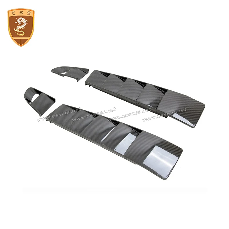 High Quality Dry Carbon Fiber Rear Engine Vents Fit For  Convertible AUD R8 Spyder Car Accessorries