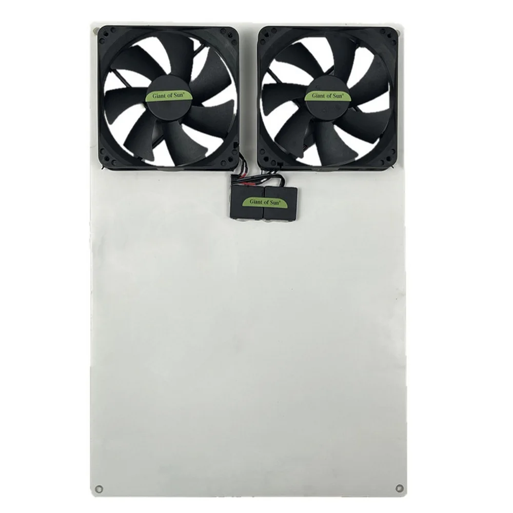 Extractor de aire Solar de 12V/24V, 6 pulgadas, 10w, 40w, 100w, doble ventilador alimentado por Panel Solar para casa de mascotas y baño