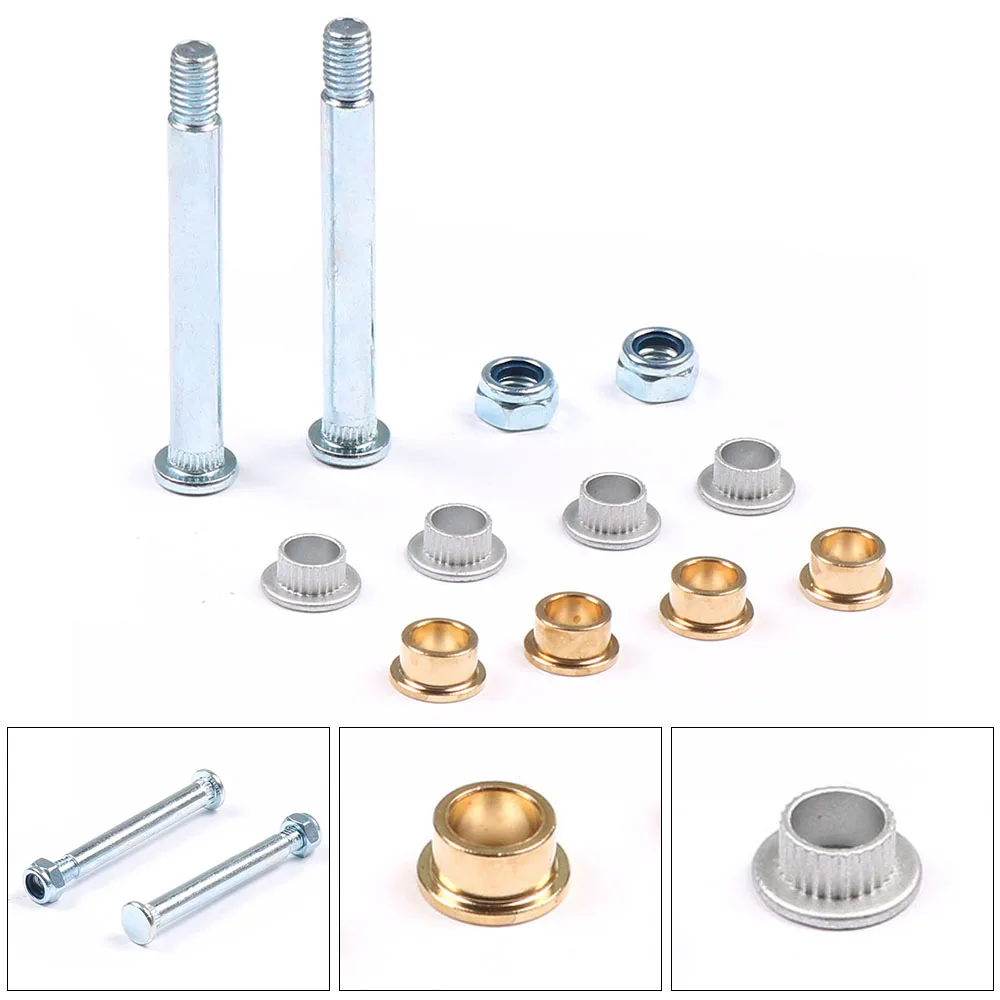 For Ford Lincoln Car Front Door Hinge Pin & Bushing Repair Kit 2 Pins Lock Nuts 1 Door For Mercury Explorer Sport TT102121