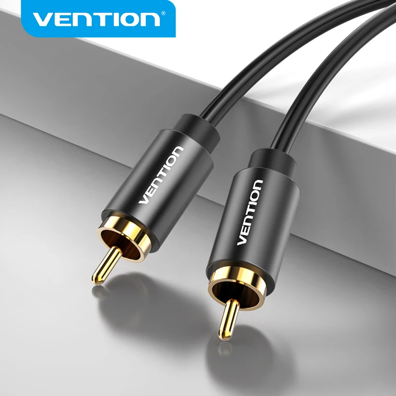 Vention RCA to RCA Audio Cable Male to Male Coaxial Cable for TV Box Amplifier Stereo HiFi 5.1 SPDIF Video Aux Cable 1m 2m