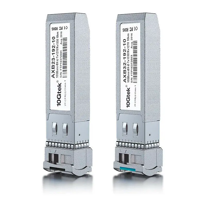 Imagem -03 - Transceptor do Único-modo 10 Gigabits Sfp Mais Bidi 10gbase-lr Bidi Módulo do lc para Csc 1270nm Rx1330nm até 1020km Par