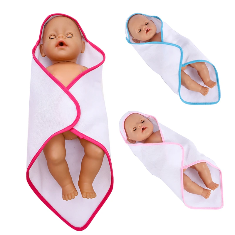 Birthday Doll Swaddling Clothes New Born Baby Items Blanket 16-18 Inch Reborn Baby Doll Cuddle Blanket Doll Accessories for 43cm