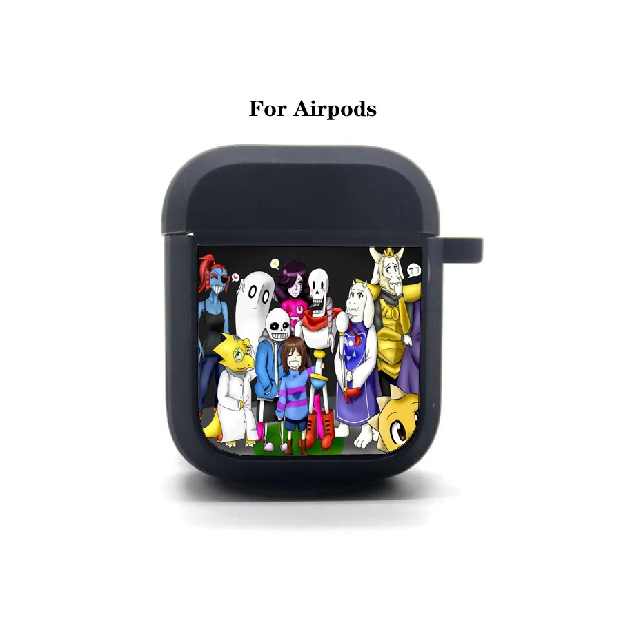 Jogo undertale airpods capa caso apple airpods fone de ouvido saco macio silicone bluetooth caso protetor