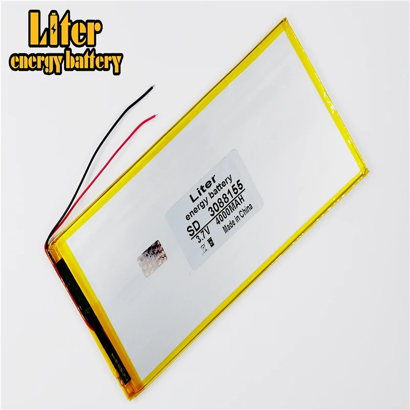 The tablet battery 3088155 3.7V tablet battery 3090155 4000mah each brand tablet universal rechargeable lithium batteries