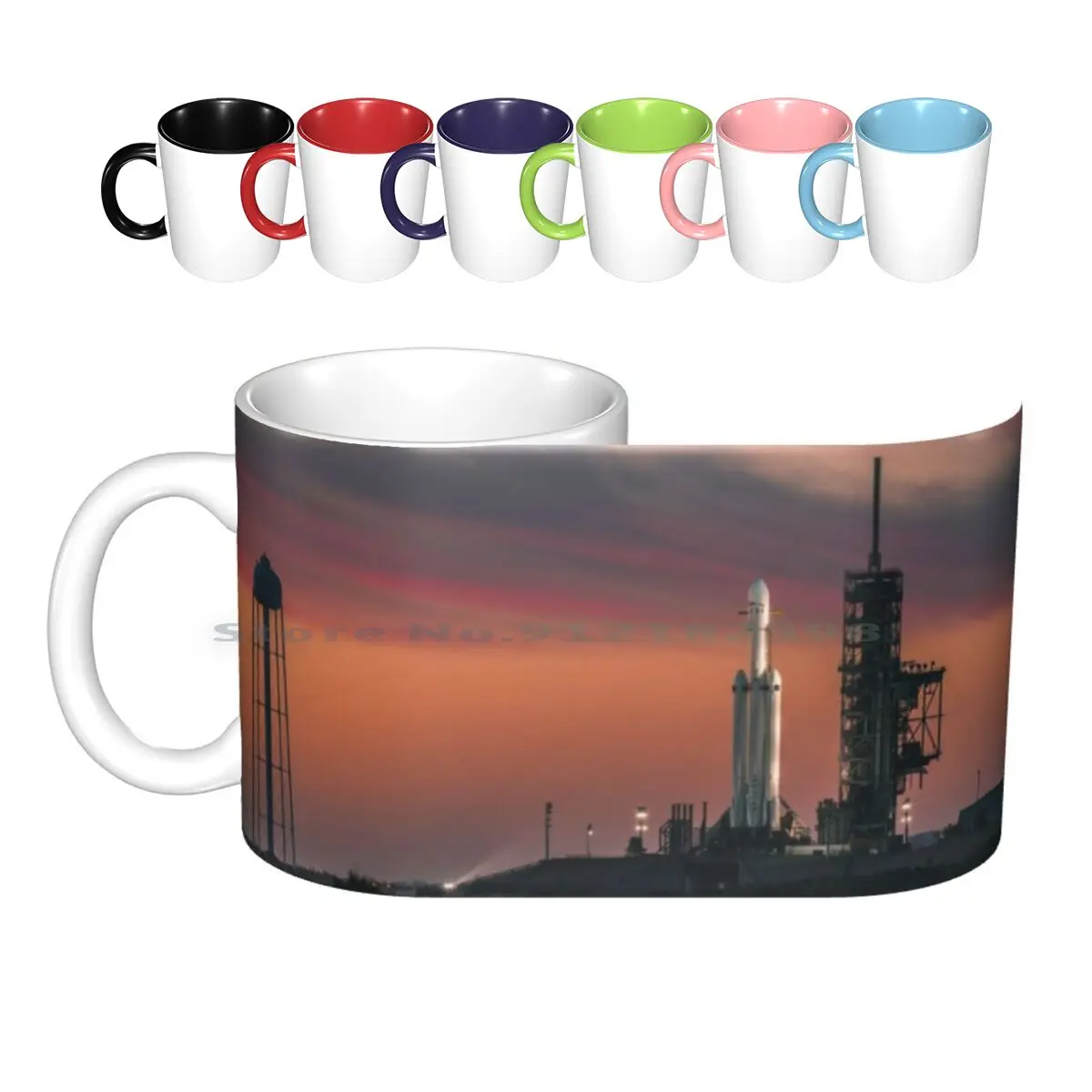 Spacex Falcon Heavy Epic Sky Ceramic Mugs Coffee Cups Milk Tea Mug Dont Panic Spacex Starman Elon Musk Falcon Heavy Falcon 9