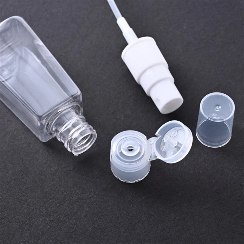 30ml Perfume Hand Sanitizer Bottle With Keychain Holder Reusable Spray Head Travel Bottle Refillable Containers Makeup