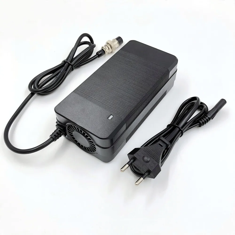 67.2V2.5A Fast Charger For 60V Wheelbarrow harley Citycoco 16S 60V  lithium Battery GX16 Connector with Cooling Fan