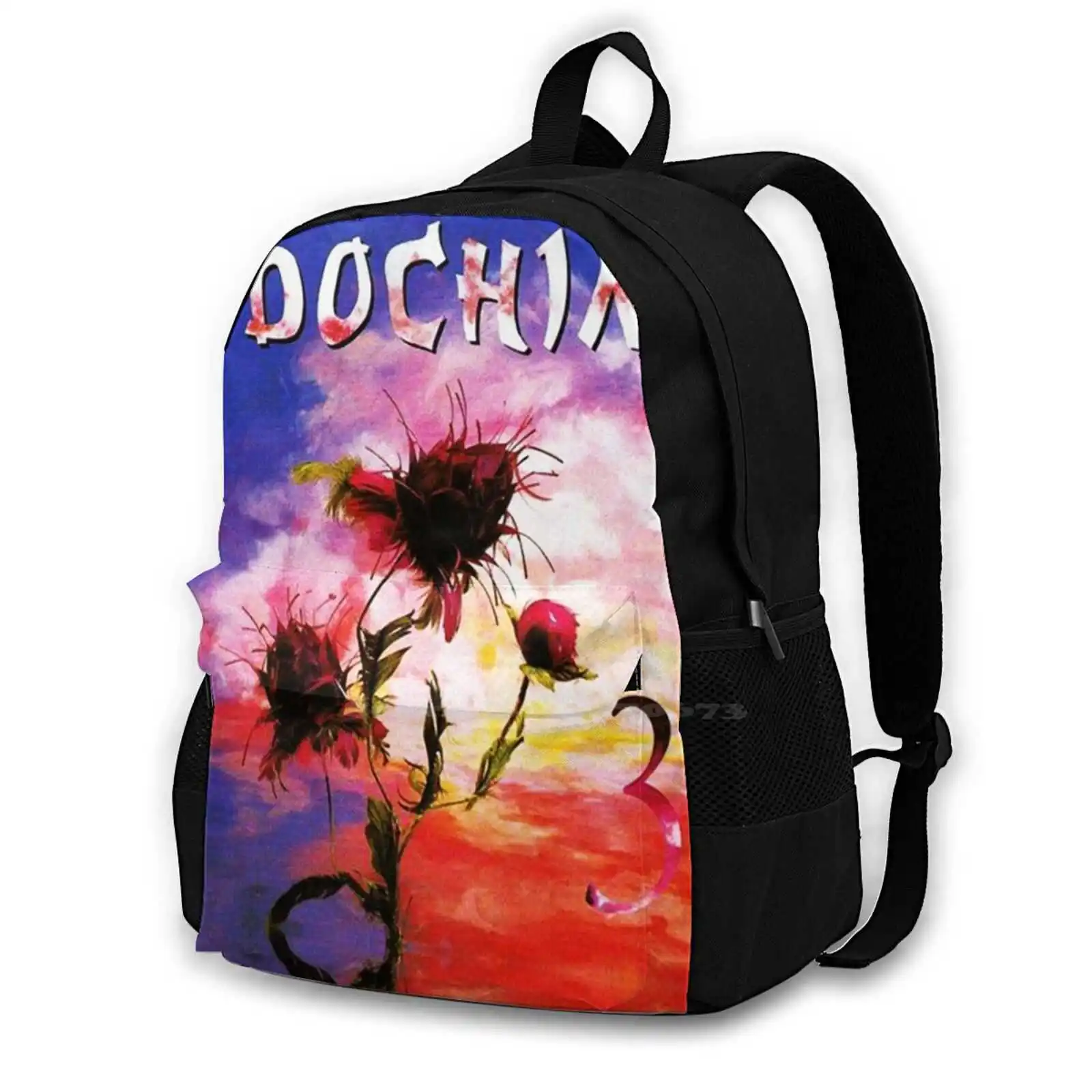 - Poster Backpack For Student School Laptop Travel Bag Band Ilmupadi