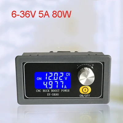 

Digital control power supply module DIY DC-DC adjustable switching power supply panel LCD Meter 5A / 80W