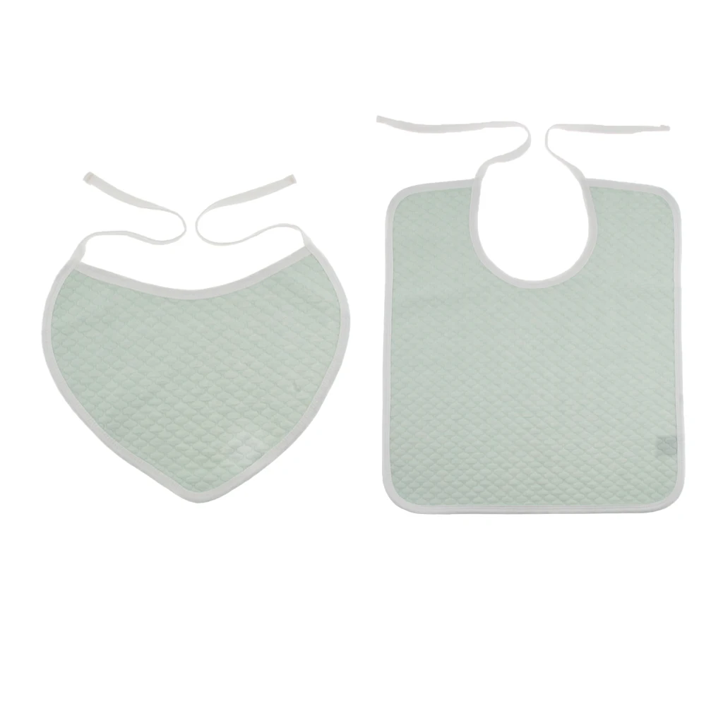 Cotton Meal Eating Bib Clothing Protector Bib Saliva Towel for Kids Children Adults Patients Elderly Disability People