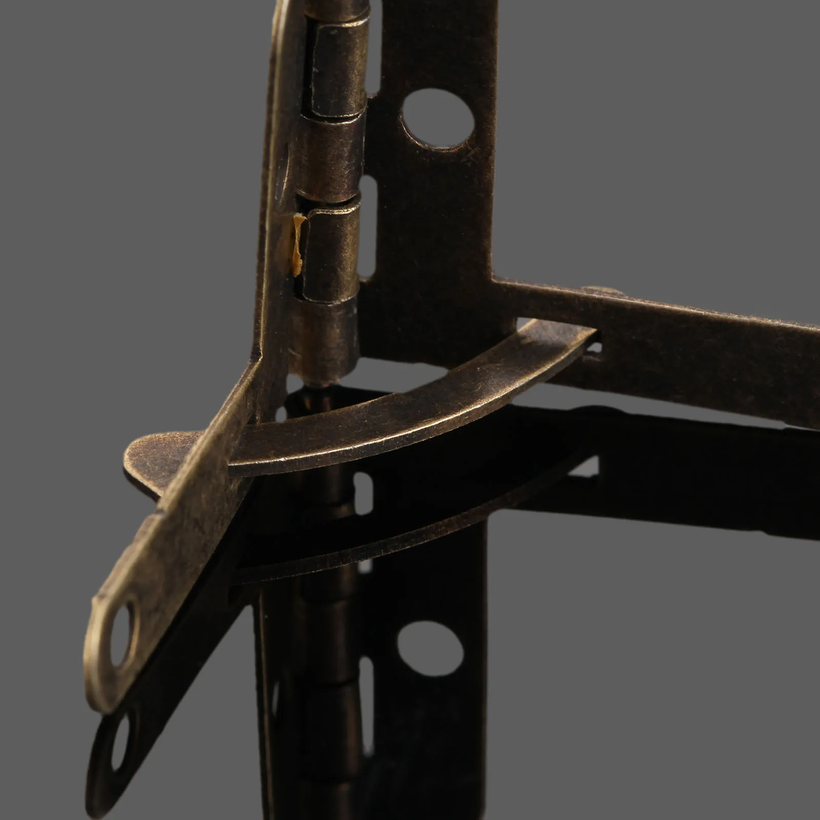 4 Stuks Hoek Ondersteuning Lente Scharnier Deksel 90 Graden Scharnier Voor Antieke Sieraden Gift Wijn Case Horloge Doos Hout 28*22Mm