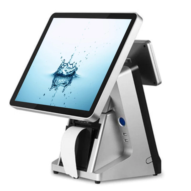 

ComPosxb 15 inch touch pos terminal built in 80mm prineter pos all in one with customer display