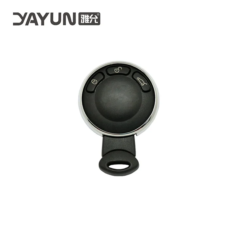 

YAYUN ForMiniCooper Smart Prox 3 Buttons Uncut High Security Key blank blade Remote Smart Car Key Shell Case