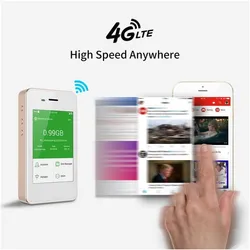 G3 4G LTE Mobile Hotspot, Worldwide High Speed WiFi Hotspot with US 8GB & Global 1GB Data, No SIM Card Roaming Charges