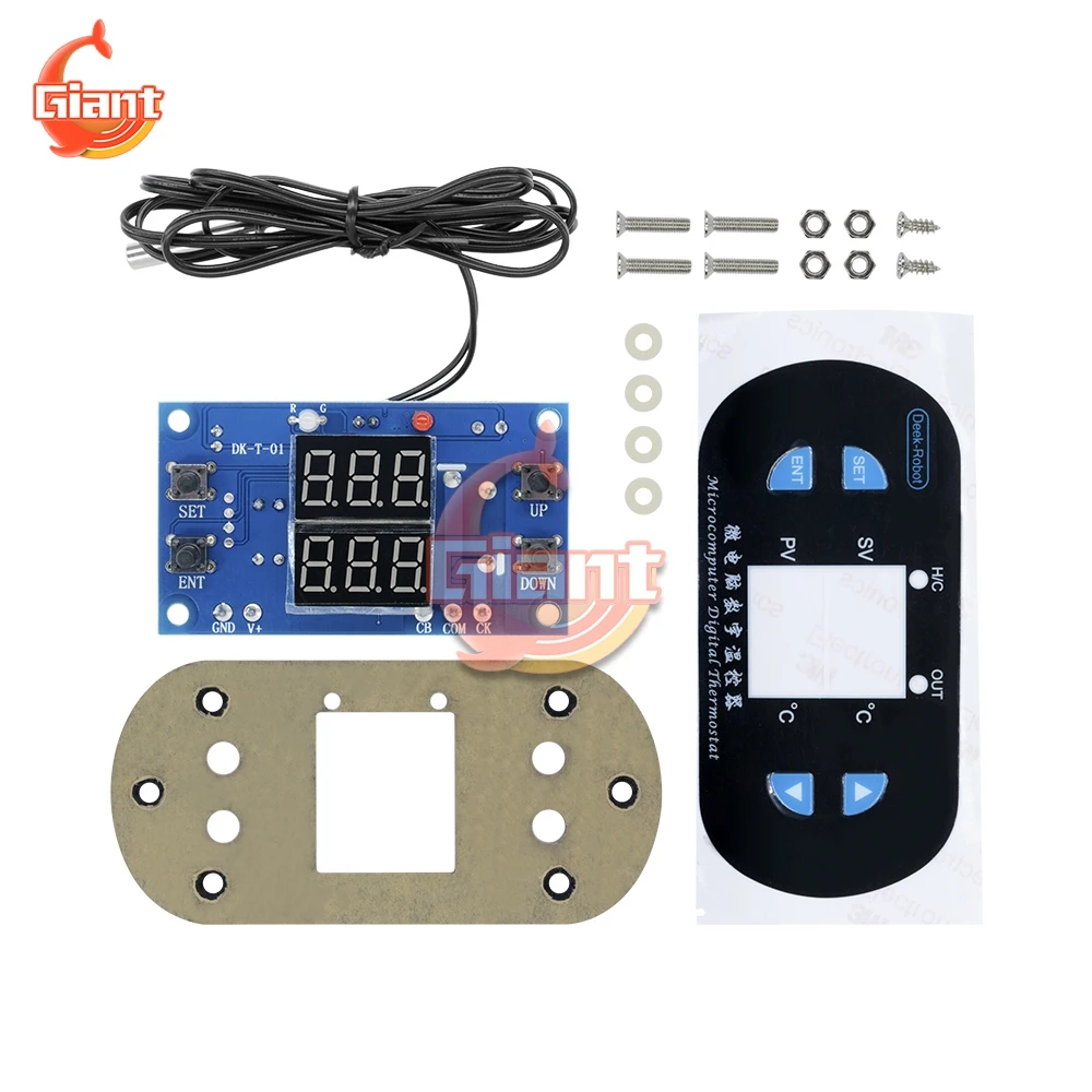 W1308 DK-W1308 Digital Thermostat Temperature Controller DC 12V AC 110V 220V Cool Heat Switch Control Thermometer Sensor for Car