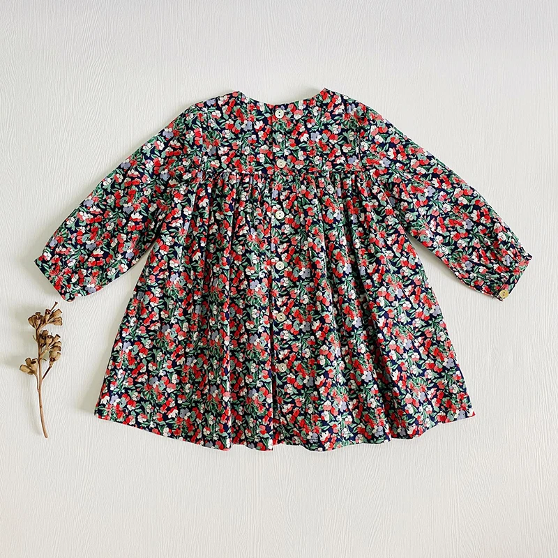 Spring Autumn Kids Baby Girls Dresses For Girls Dresses Kids Girl Dress Girls Long Sleeve Embroider Dress